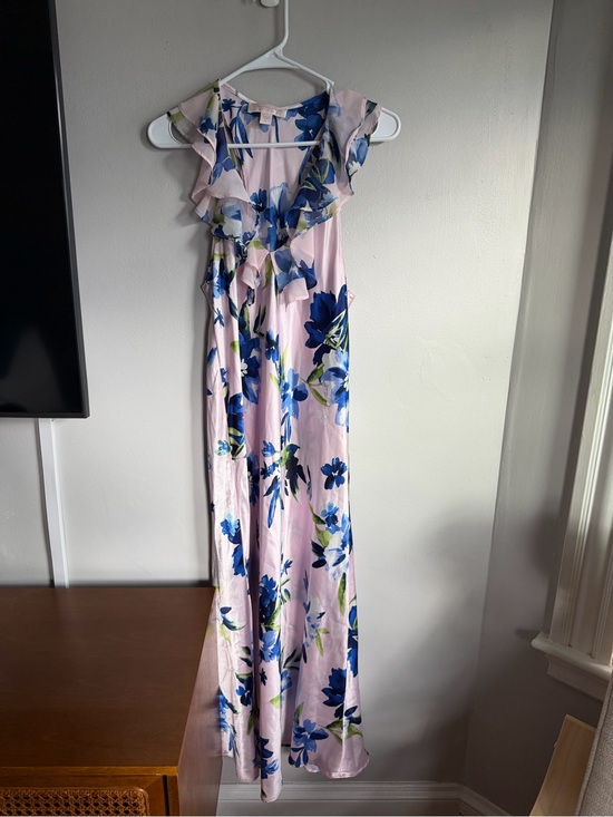 Oscar de la Renta Other - Oscar De La Renta Pink Label Ruffle Neck Floral Maxi Dress Nightgown L